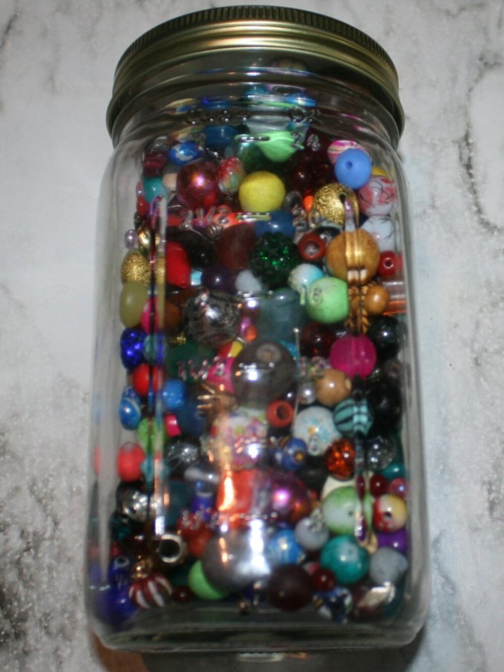 HAND CRAFTED HANDMADE ARTISAN UPCYCLED Beads Mystery Jar Jewelry Accessories
